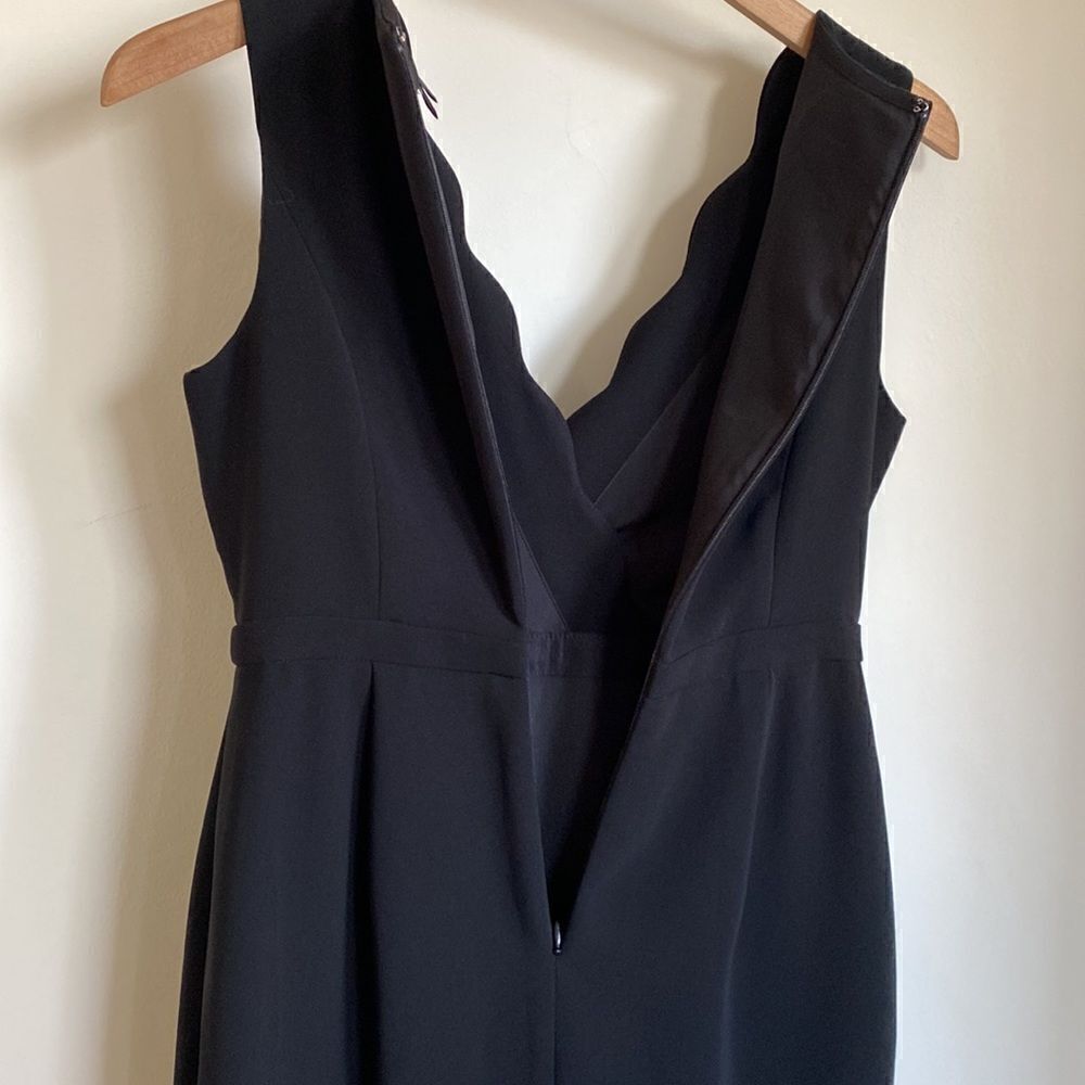 J CREW Scalloped Faux Wrap Sleeveless Sheath Dress    - Picture 8 of 11